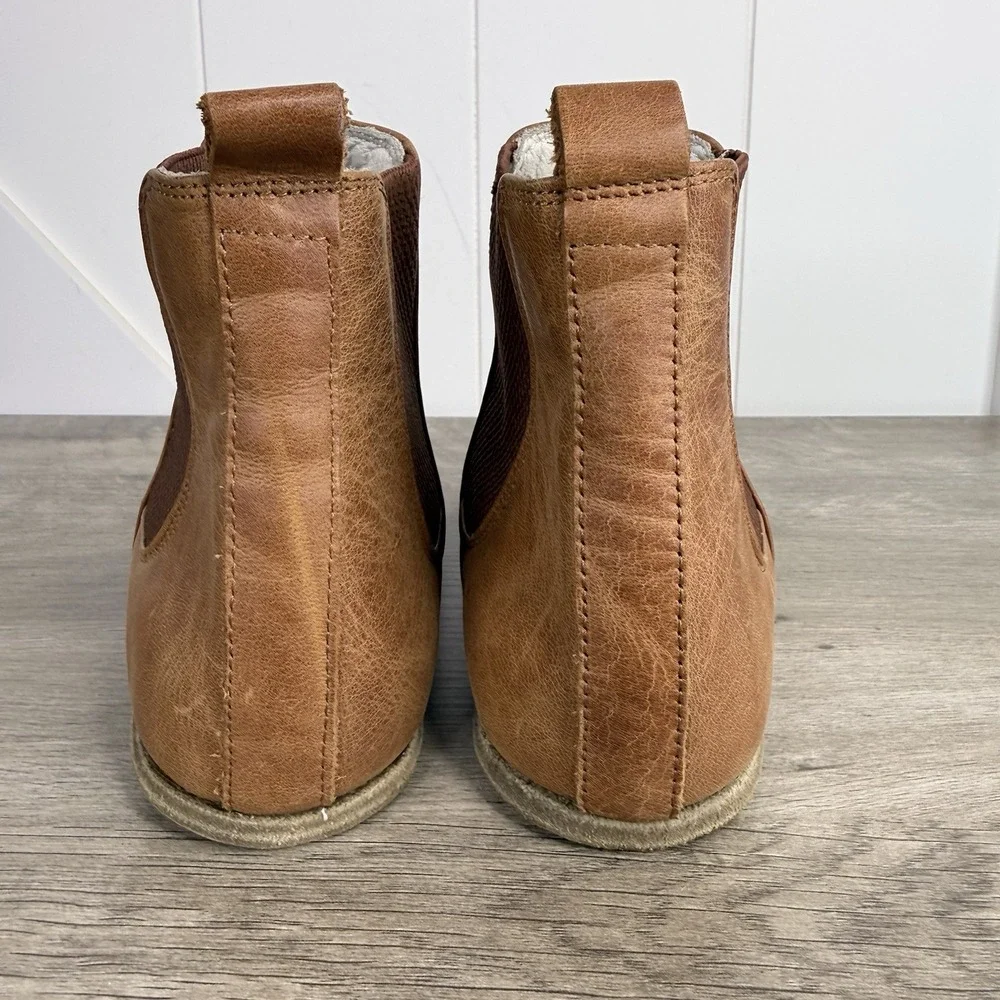 Earthing Harmony Grounding Barefoot Chelsea Boots in Honey Brown Sz EU 36 US 5.5